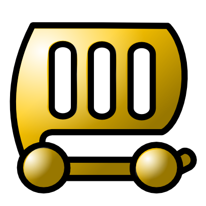 Download free yellow trolley icon